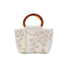 【蝴蝶兰】刺绣木柄手提包QB 商品缩略图4