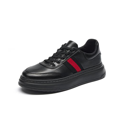 柒牌男士板鞋秋季2024新款时尚潮流百搭圆头系带轻便舒适休闲男鞋	127X70050 商品图4