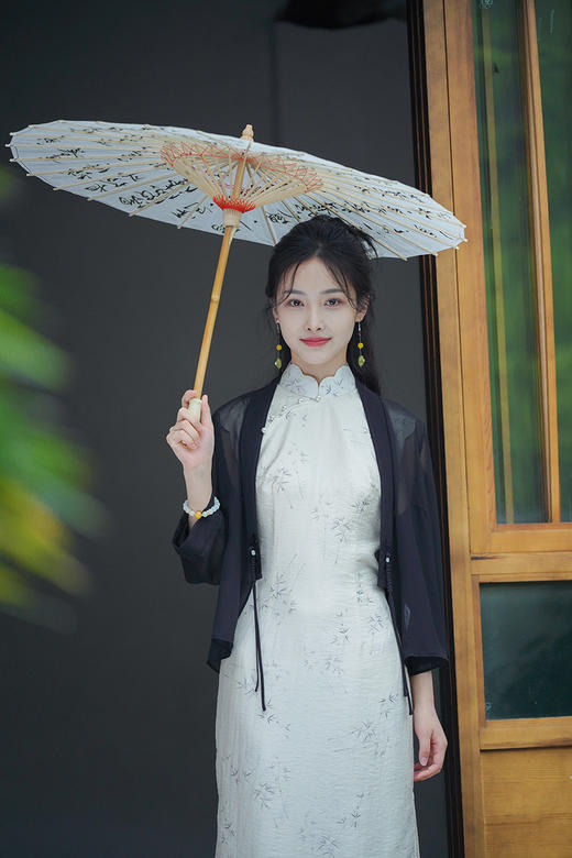 逸红颜明月优选 #『采薇』东方美学·夏日清凉衫，10MM真丝乔其，金庸小龙女般清冷飘逸 商品图5