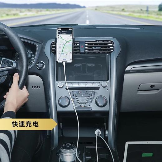 车载三合一安全车充 汽车破窗锤切割刀锌合金子弹头车充带破窗锤安全带割刀多功能双口快充 商品图9