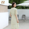 佐尔美夏季新款 气质优雅碎花桑蚕丝连衣裙女E32LS105 商品缩略图4