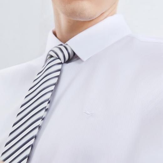 【含莫代尔】柒牌男士短袖衬衫2024夏季新款商务百搭提花抗皱衬衣	126A70460 商品图2