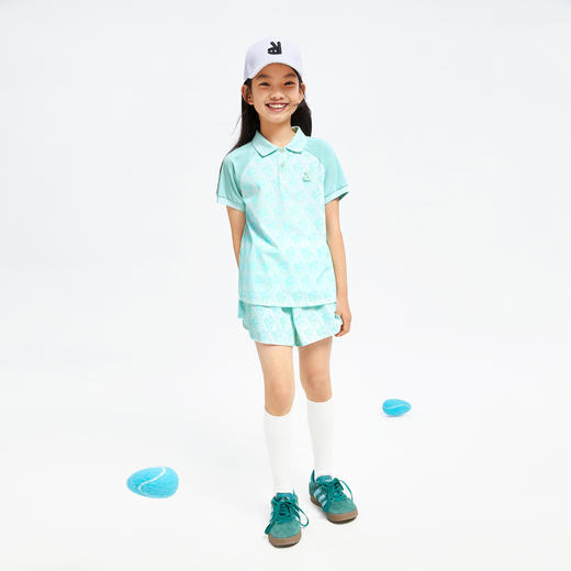 女童冰感防晒系列速干全腰针织短裤夏季新款安奈儿童装EG426125 商品图3