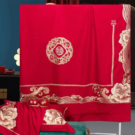 悠梦嘉居婚庆绣花四件套 商品图2