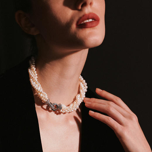 【李斯丹妮同款】Victoria维多利亚早期 | 王妃珍珠扭纹项链 商品图1