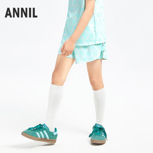 女童冰感防晒系列速干全腰针织短裤夏季新款安奈儿童装EG426125 商品图1