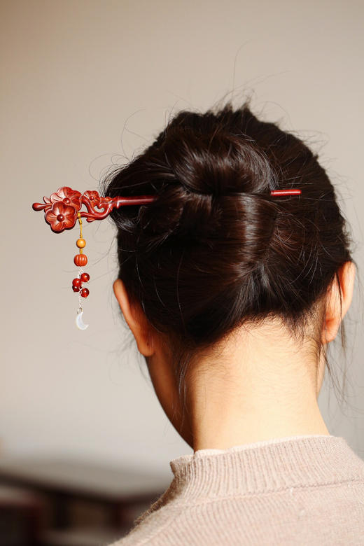 【青山特惠】小叶紫檀【桃夭】发簪 s50 商品图6