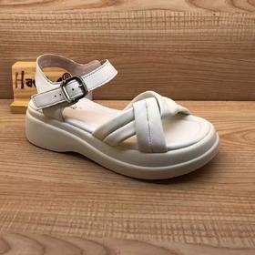 豪行2023年夏季新品时尚休闲真皮简约百搭女凉鞋23224670