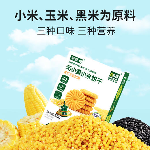 本丁敏星无小麦小米饼干80g 商品图3