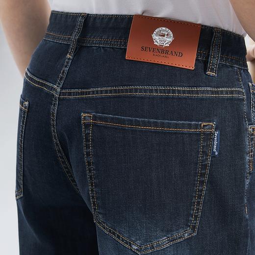 【特价含莱赛尔】柒牌直筒牛仔裤男夏季新款耐磨休闲水洗百搭牛仔短裤	126H70560 商品图2