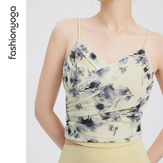 凡圣瑜伽网纱交叉优美背心 FY14261 商品图9