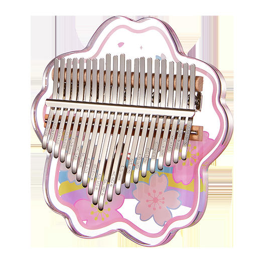 【拇指琴三分钟就能学会一首歌】ZANI拇指琴卡林巴21音亚克力水晶，数字刻音琴健优化下压弧度，升级就弹不痛手kalimba拇指琴钢琴小乐器手指琴生日六一礼物QQ新年礼盒年货礼盒 商品图3
