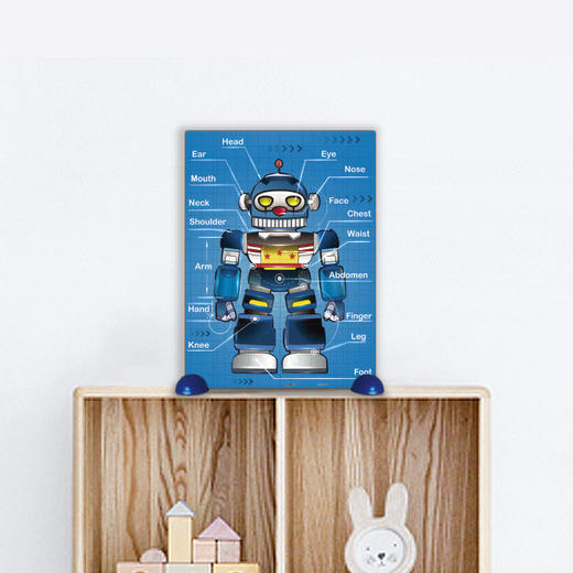 【折扣商品 不退不换】48片 T1010 身体认知机器人 商品图1