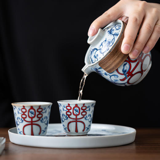 新婚礼物 功夫茶具 （喜乐一壶四杯礼盒装） 商品图1