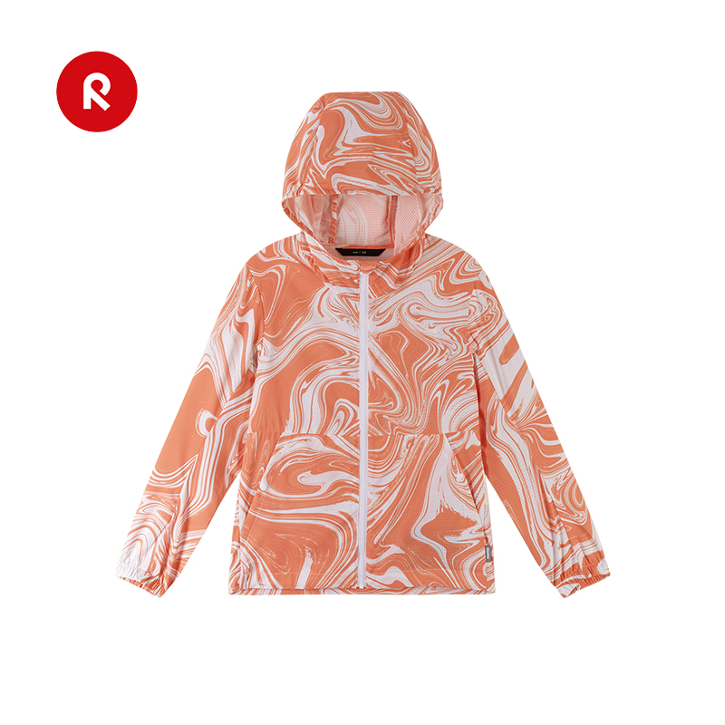 reima男女儿童大童夹克春夏新款户外运动拒水休闲连帽外套