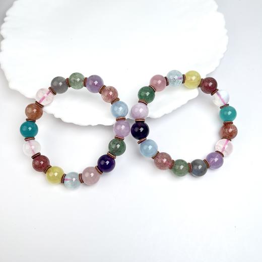 玉美人菲菲/水晶多宝圆珠约11mm手串~ 商品图0