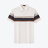 【含桑蚕丝】柒牌polo衫短袖男2024夏季新款撞色条纹透气休闲上衣	126T71220 商品缩略图4