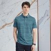 【高端系列】柒牌条纹polo衫男2024夏季新款时尚休闲翻领短袖上衣	126T71350 商品缩略图1