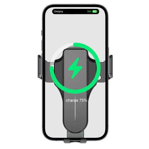 车载无线充支架自动感应开合无线充电器手机车载支架出风口支架安全逃生器 商品图4