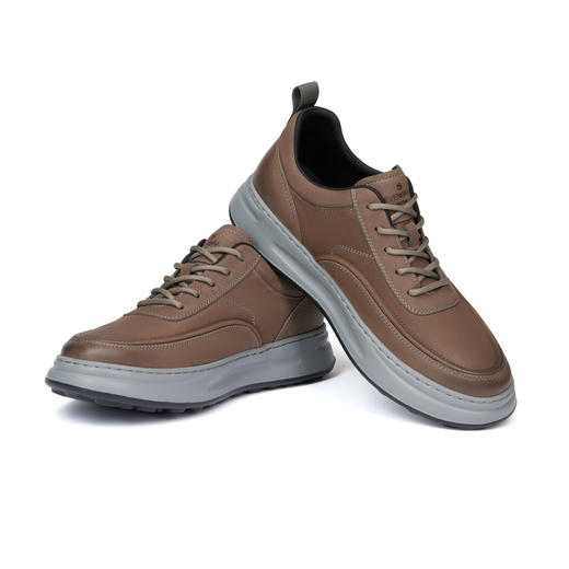 柒牌男鞋皮鞋男2024新款运动休闲鞋舒适百搭男士真皮平底低帮鞋子	126X70030 商品图1