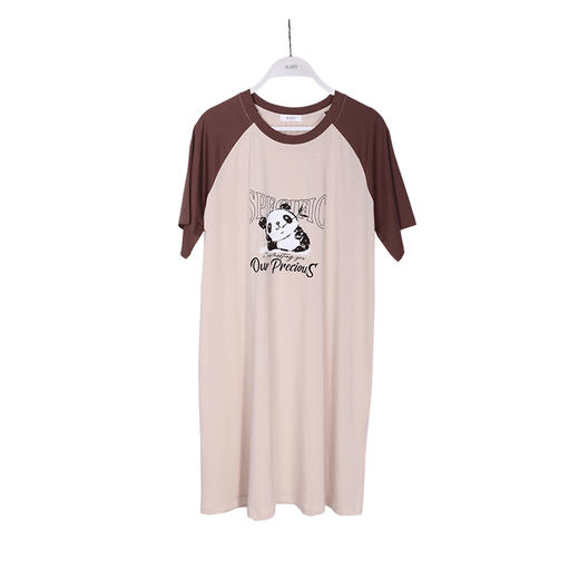 美季美优女士棉莫熊猫印花短袖裙J420401 商品图4