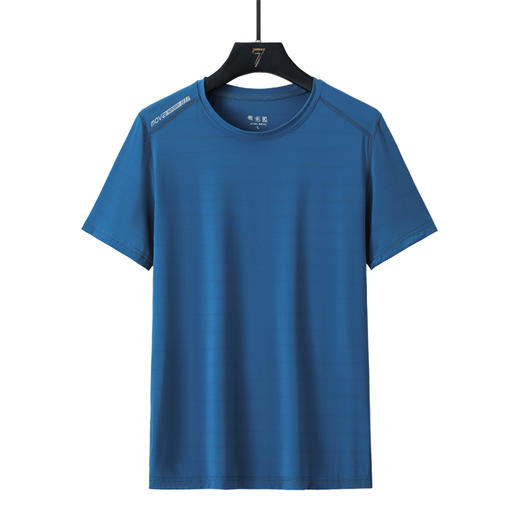 【冰丝速干】【DSK】大依优型大码圆领短袖T恤夏季加肥加大肥佬休闲宽松透气上衣男士半袖夏装 商品图0