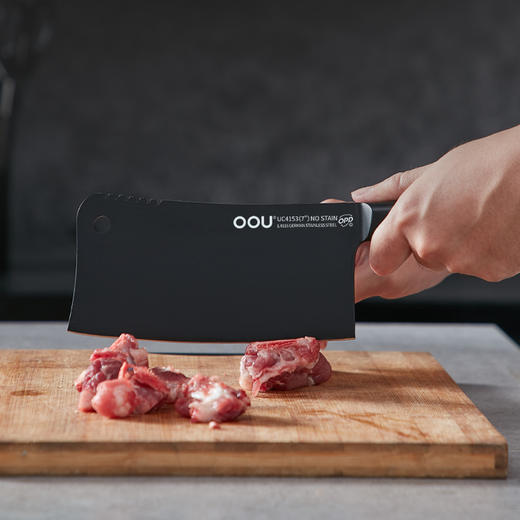 抗菌黑刃菜刀组合 | 独创BO氧化防锈专利 致密防锈膜 抗腐蚀性强 经久耐用 独创OPD抗菌专利【拾爸精选】 商品图2