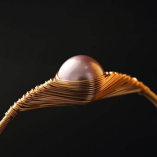 ysxb-05002【云赏珠宝】天然爱迪生珍珠缠丝法式手镯多色 商品图4