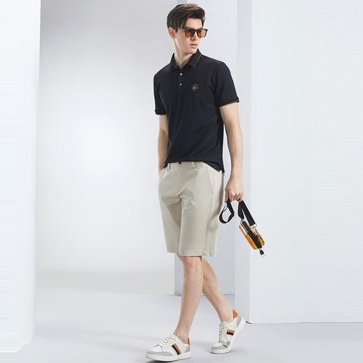 【不变形领】【凉感速干】柒牌polo衫短袖男夏季新款商务休闲轻薄透气翻领上衣	126T70590 商品图3