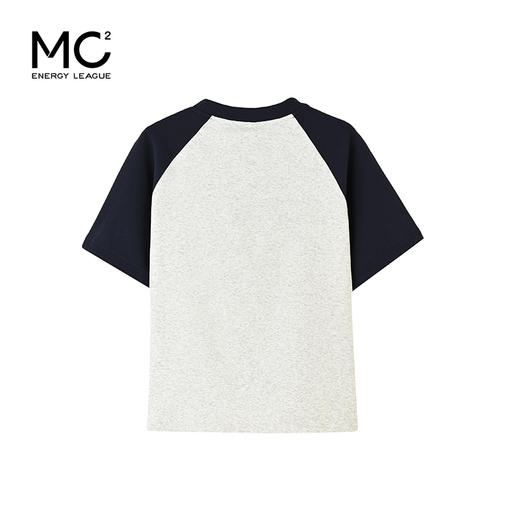女装圆领袖子拼色圆形复古印花T恤-8827T4222022 商品图4