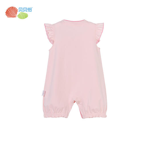 贝贝怡婴儿衣服短袖连体衣夏日可爱国风侧开连体衣 商品图5