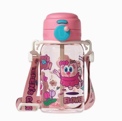 uooha随行双饮透明杯-海伦的花园—粉玫-580ml 商品图0