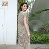 佐尔美夏季新款 气质无袖V领桑蚕丝中长连衣裙女E22LS70 商品缩略图4