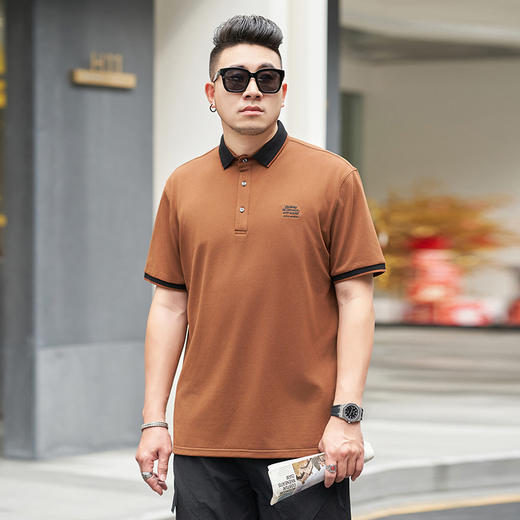 【Q】【新款DMH】大依优型大码男装短袖Polo衫翻领加肥加大休闲肥佬男上衣夏季半袖胖子潮款 商品图6