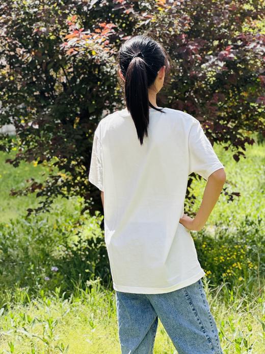 非药而愈文化衫米白色纯棉圆领图案版T恤男女同款【京东快递送货上门】 商品图2