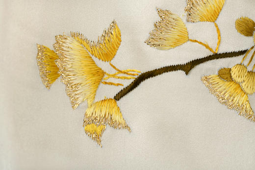 真丝长巾—古银杏 商品图3