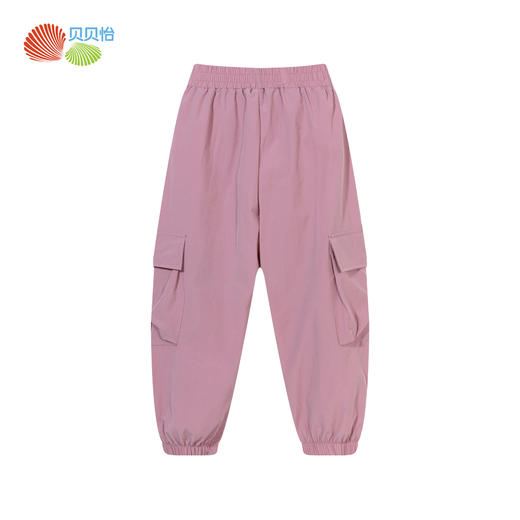 贝贝怡童装女童潮酷工装裤子2024夏季新款中大童舒适透气休闲裤子ZB2DK035 商品图7