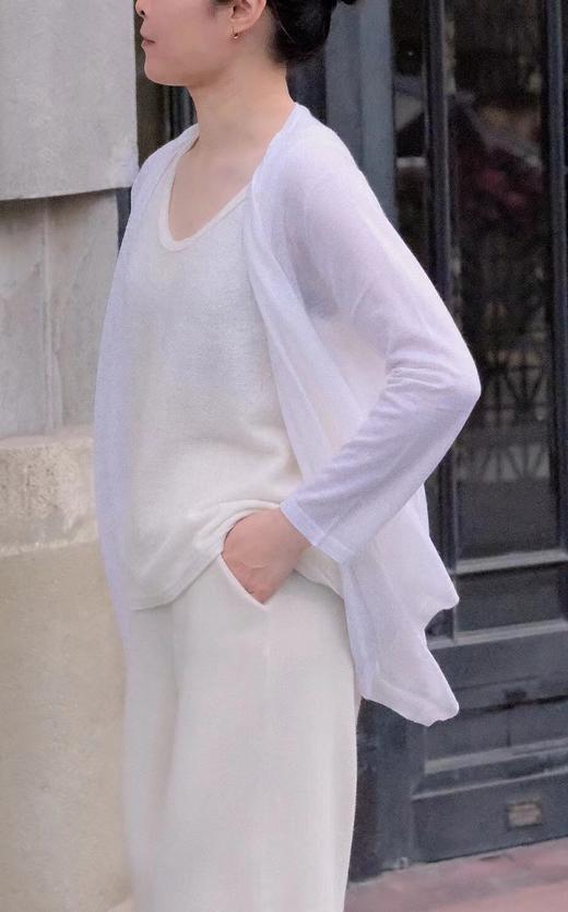 超薄羊绒开衫 商品图2