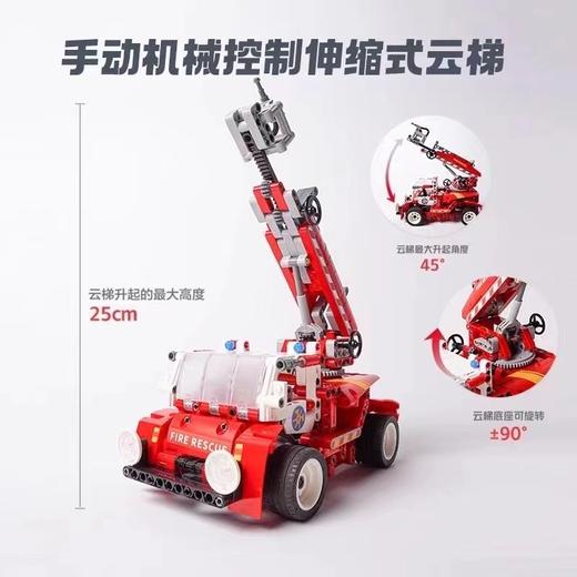 优必选Scratch编程积木机器人  APP多种操控模式 3D拼搭图纸-先锋消防车 商品图2