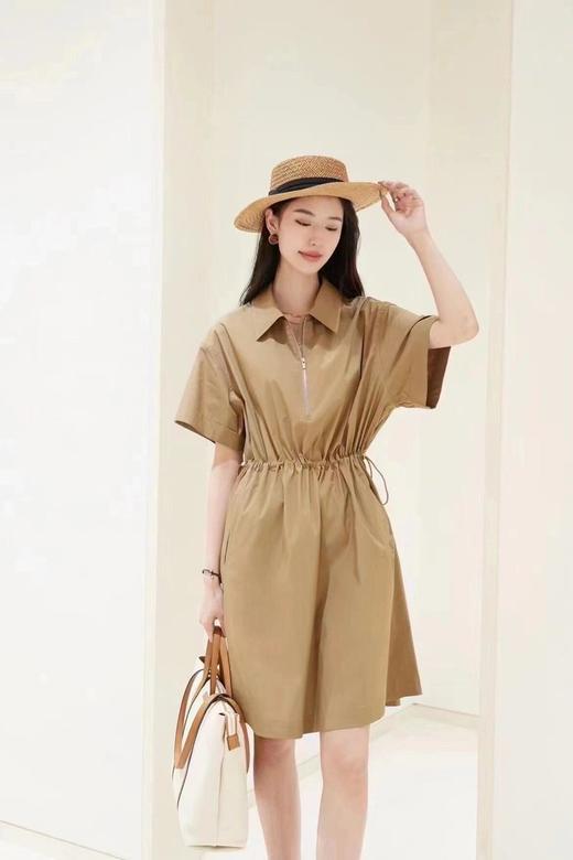 【高品质私服】【小禾同款棉涤府绸收腰及膝连衣裙】布面细腻紧实 精致美观 手感柔软【无标出货 介意慎拍】 商品图1