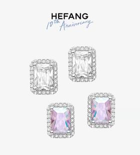 何F闪闪方糖耳钉