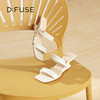 D:FUSE迪芙斯2024夏季新款奶油风海绵条带舒适坡跟凉拖鞋DF42110170 商品缩略图10