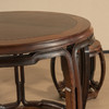 二十世纪 红木打洼鼓墩形圆台鼓凳成套（一桌五凳） 商品缩略图2