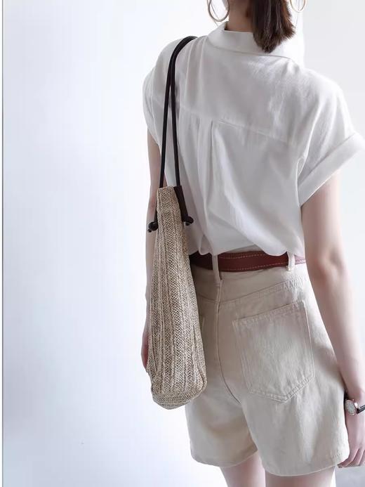 短袖Polo领小衫｜简约牛耳袖，设计感十足 商品图4