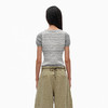 NUTH撞色条纹针织t恤修身显瘦正肩短袖女 商品缩略图2