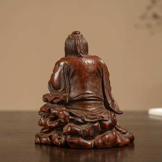 清 竹雕东方朔偷桃摆件 商品图1