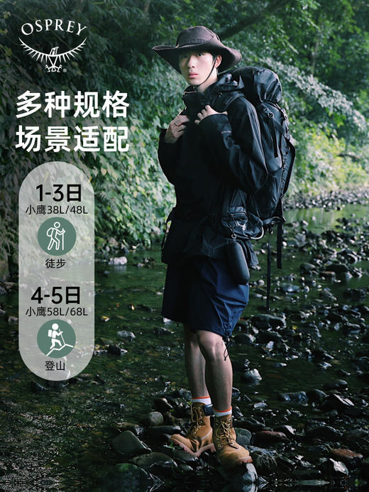 【最新款】OSPREY KESTREL小鹰新款户外双肩背包重装登山徒步男轻大容量多仓 商品图3