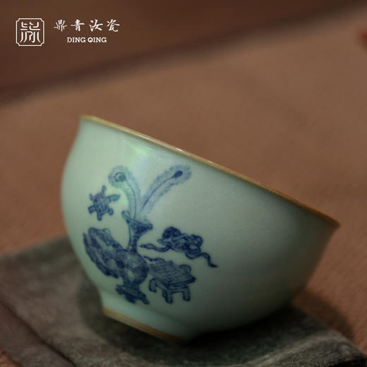 问鼎鼎青青花伴月杯（如意多宝）（缺货） 商品图2