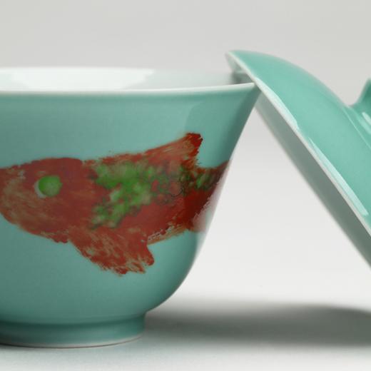 车前子-【三十六麟如抹朱】松石釉茶具套组 | 一方席 商品图2