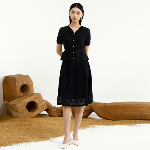 戴布拉芬针织半裙L27B332 商品图0